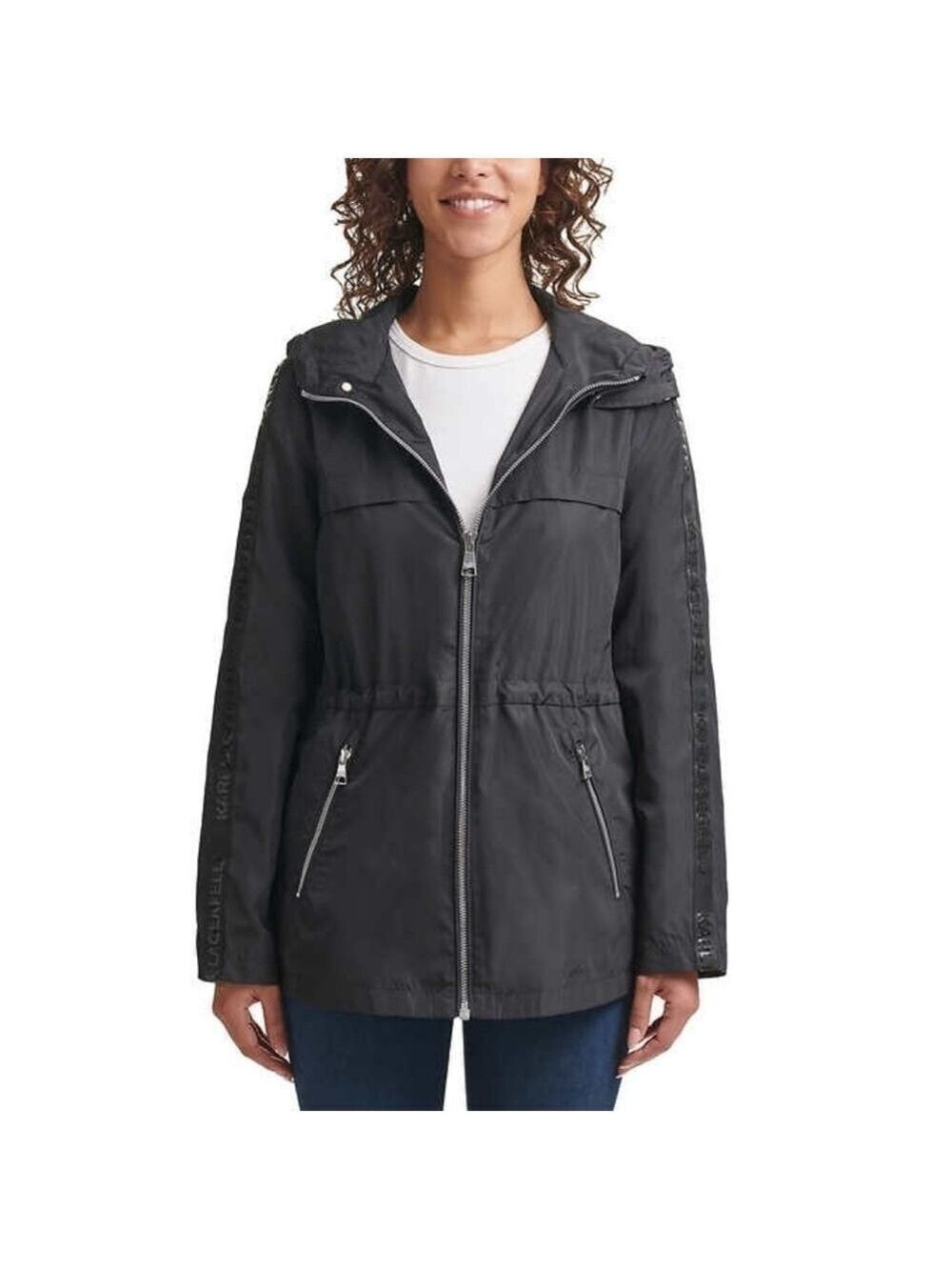HP. Karl Lagerfeld Hooded Windbreaker Jacket